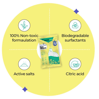 SafaiPro™ Floor Cleaner - Powder to Liquid